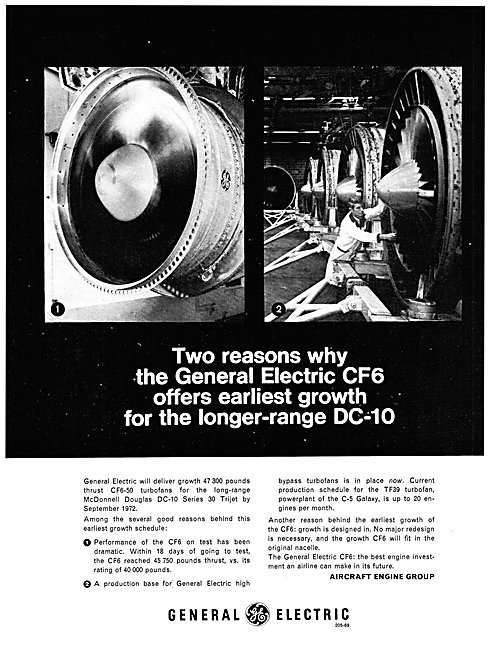 General Electric CF6 Aircraft Engine                             