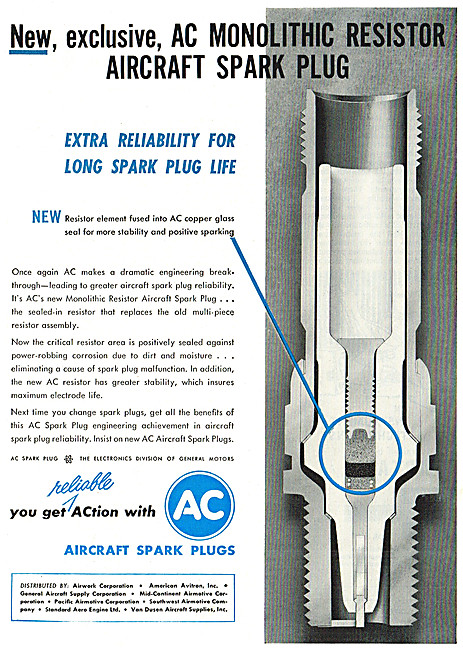 AC Spark Plugs - Monolithic Resistor Spark Plug                  