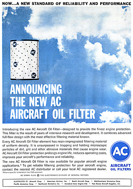 AC Aircraft Spark Plugs & Oil Filters                            