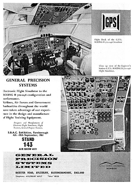 General Precision Systems GPS Boeing 720-048 Flight Simulator    