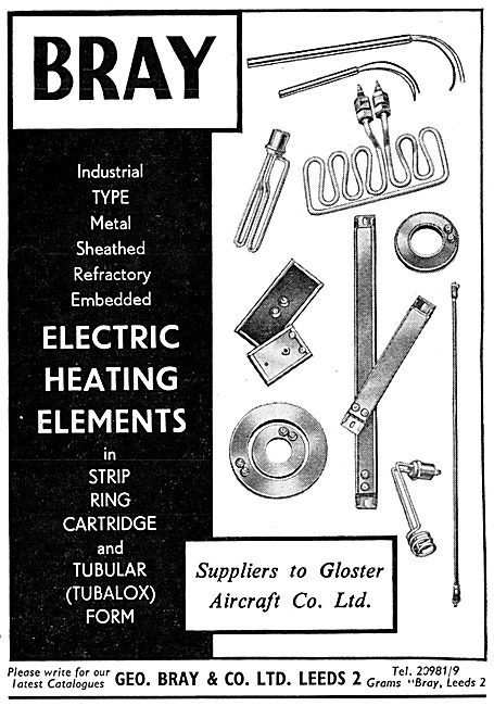 Geo Bray & Co. Leeds. Electric Heating Elements                  