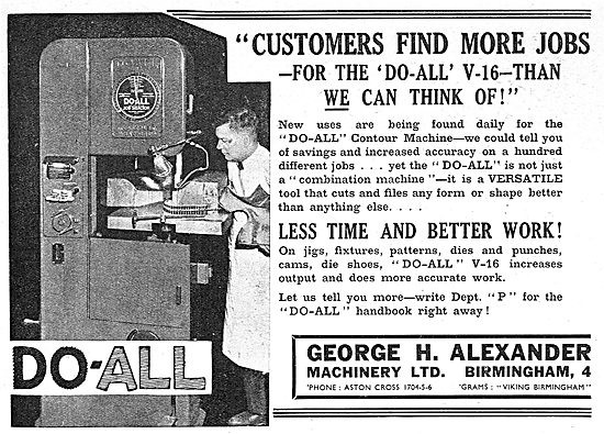 George Alexander Do-All Engineering Machinery                    