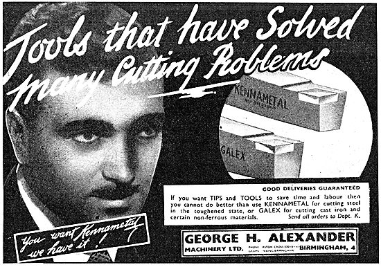 George Alexander Machine Tools & Cutting Tips  Kennametal - Galex