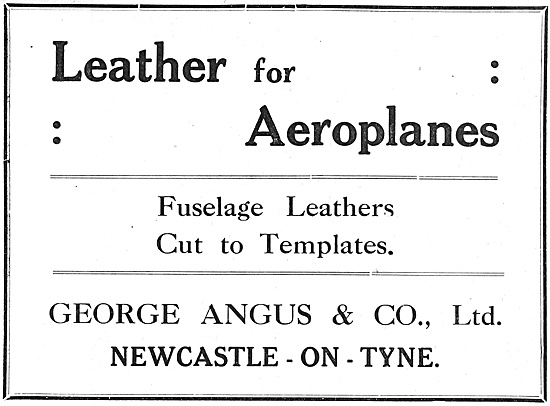 George Angus Leather For Aeroplanes                              