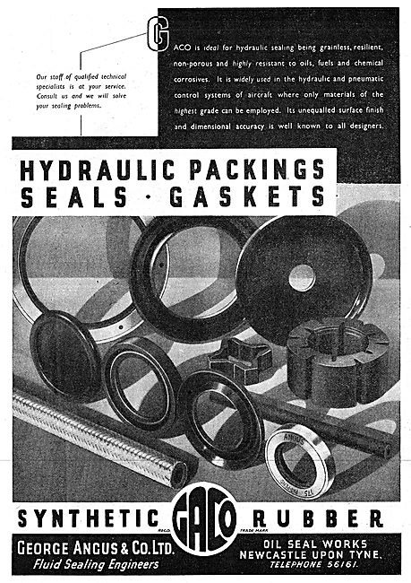 George Angus Synthetic Rubber Oil Seals, Packings & Gaskets      