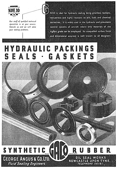 George Angus Oil Seals, Packings & Gaskets                       