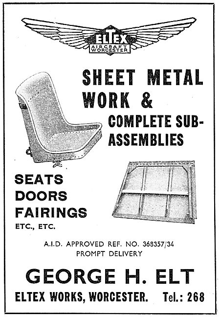 George H.Elt. Eltex Works, Worcester. Sheet Metal Assemblies     