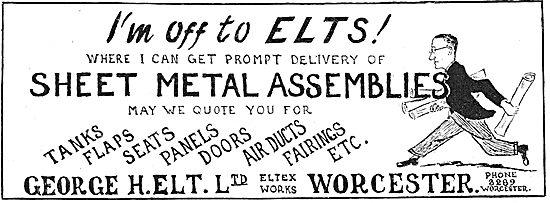 George H.Elt. Eltex Works, Worcester. Sheet Metal Assemblies     