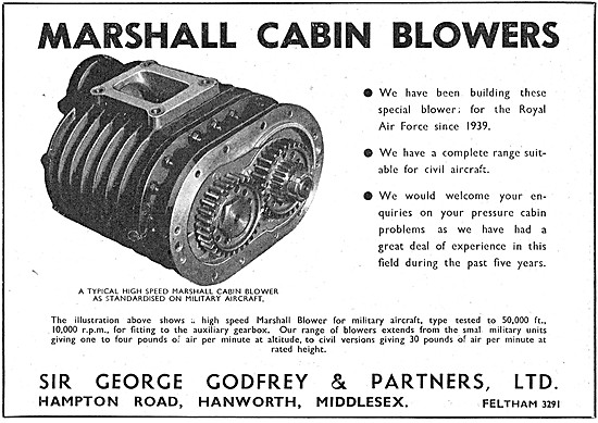 George Godfrey Marshall Cabin Blowers                            