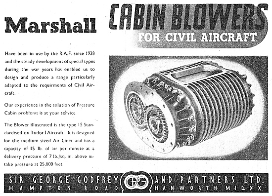 George Godfrey Marshall Cabin Blowers - Cabin Superchargers      