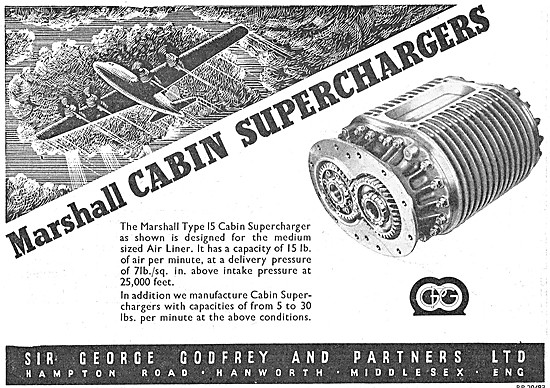 George Godfrey Marshall Cabin Superchargers - Cabin Blowers      
