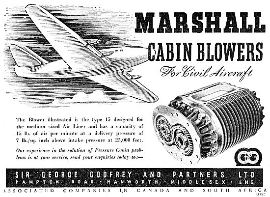 Godfrey Aircraft Pressurisation - Marshall Cabin Blowers         