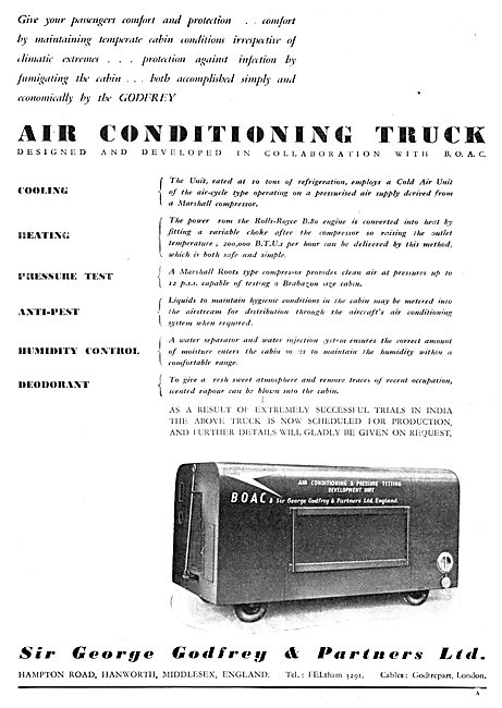 Godfrey Mobile Aircraft  Air Conditioning Trolley                