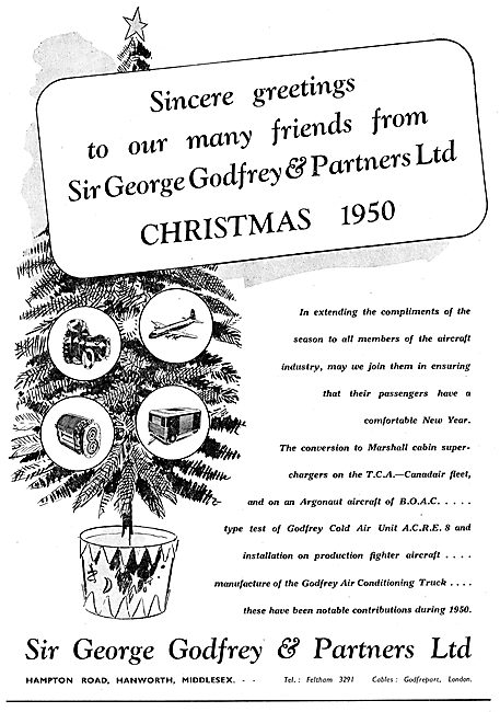 George Godfrey & Partners Christmas Greetings 1950               