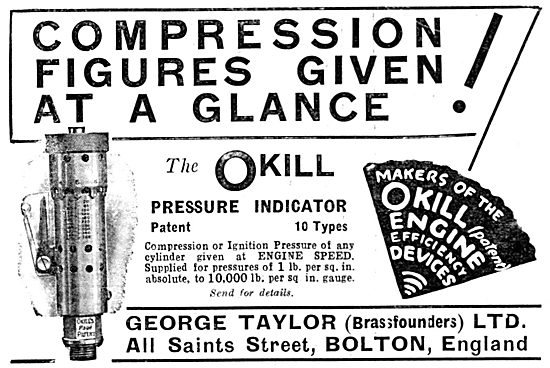 OKill Pressure Indicator For Engine Builders: George Taylor      