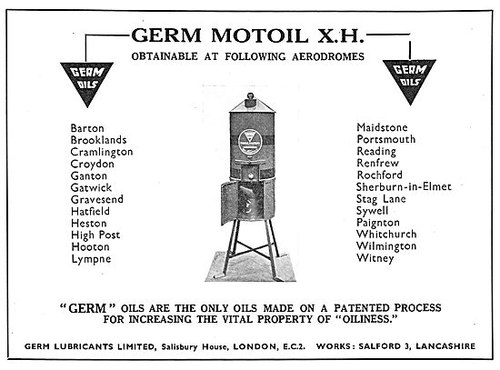 Germ Motoil XH Aero Oils - Increased 