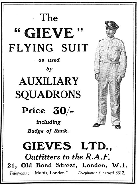 The Gieve Flying Suit For Auxiliary Squadrons                    