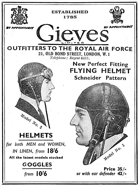 Gieves Flying Helmets For Men & Women                            