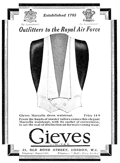 Gieves Outfitters To The Royal Air Force                         