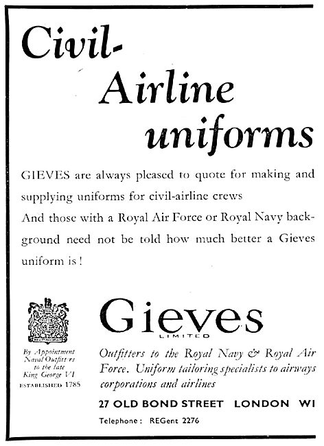 Gieves Civil Airline Uniforms                                    
