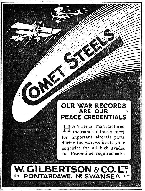 W.Gilbertson & Co. Comet Steels                                  