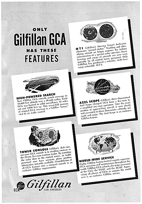 Gilfillan GCA - Gilfillan Ground Controlled Approach Equipment   