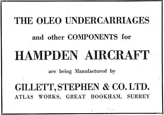 Gillett Stephen & Co - Aeronautical Engineers.                   