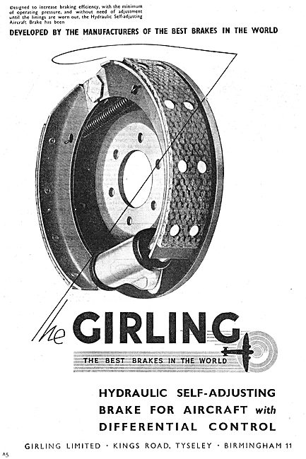 Girling Aircraft Brakes 1949                                     