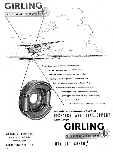 Girling Aircraft Brakes                                          