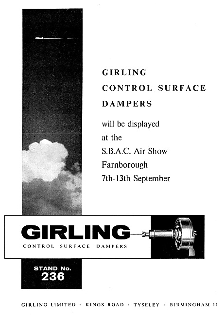 Girling Control Surface Dampers                                  