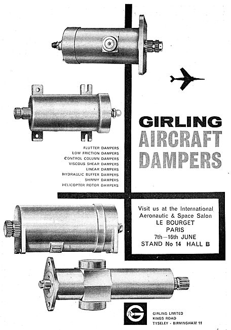 Girling Aircraft Dampers                                         