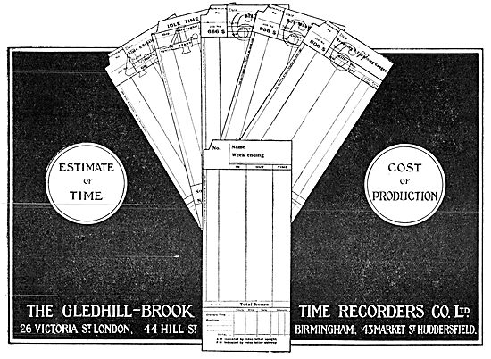 Gledhill-Brook Factory Time Recorders                            