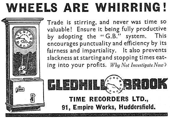 The Gledhill-Brook Factory Time Recorder - GB System             