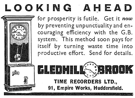 The Gledhill-Brook Factory Time Recorder                         