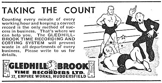 Gledhill-Brook Factory Time Recorders                            