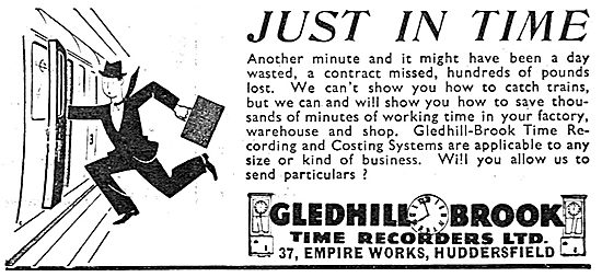 Gledhill-Brook Factory Time Recorders                            