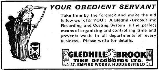Gledhill-Brook Factory Time Recorders                            