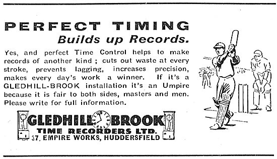 Gledhill-Brook Factory Time Recorders                            