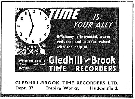 Gledhill-Brook Factory Time Recorders                            