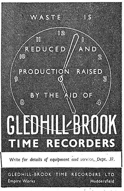 Gledhill-Brook Time Recorders 1942                               
