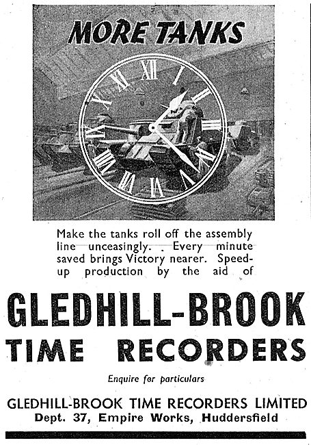 Gledhill-Brook Factory Time Recorders                            