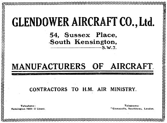 Glendower Aircraft Co: Aircraft Constructors                     