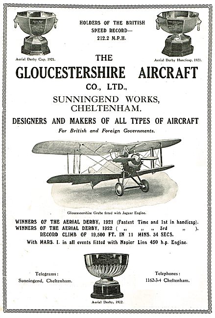 Gloucestershire Aircraft - Holders Of The British Speed Record   