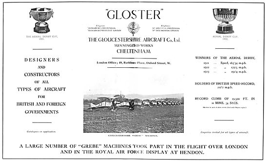 Gloster Grebe Aircraft In RAF Service                            