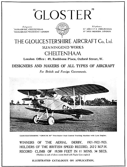 Gloster Grouse II  Gloucestershire Grouse II                     