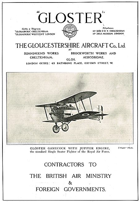 Gloster Gamecock - Bristol Jupoter Engine                        