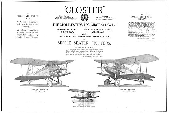 Gloster Single Seater Fighter Aircraft                           