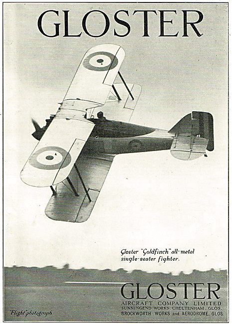 Gloster Goldfinch All-Metal Single-Seater Fighter Aircraft       
