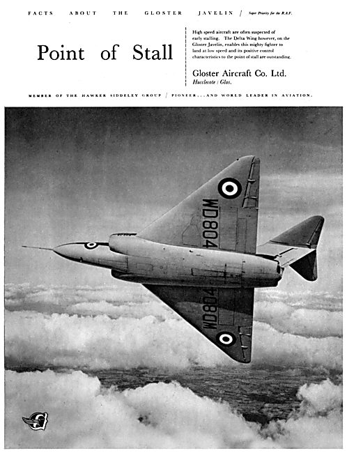 Gloster Javelin Facts - Point Of Stall                           