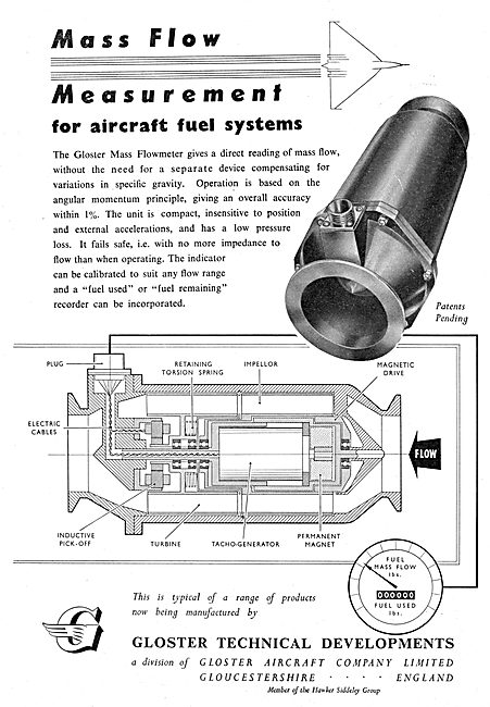 Gloster Aircraft Co - Mass Flowmeter                             